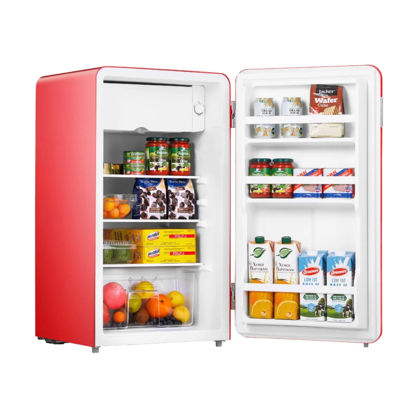Midea Refrigerator | MDRD142SLE32 | Energy efficiency class E | Free standing | Larder | Height 83.5 cm | Fridge net capacity 93