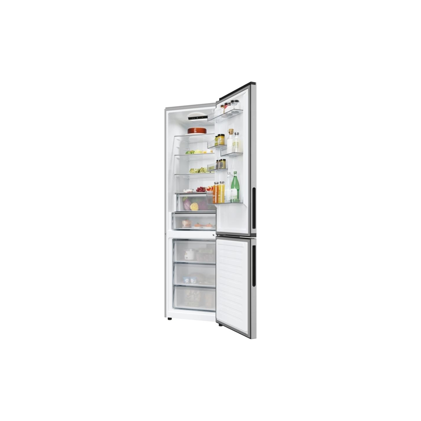 Candy Refrigerator | ECN2CQTEX206 | Energy efficiency class E | Free standing | Combi | Height 205 cm | No Frost system | Fridge