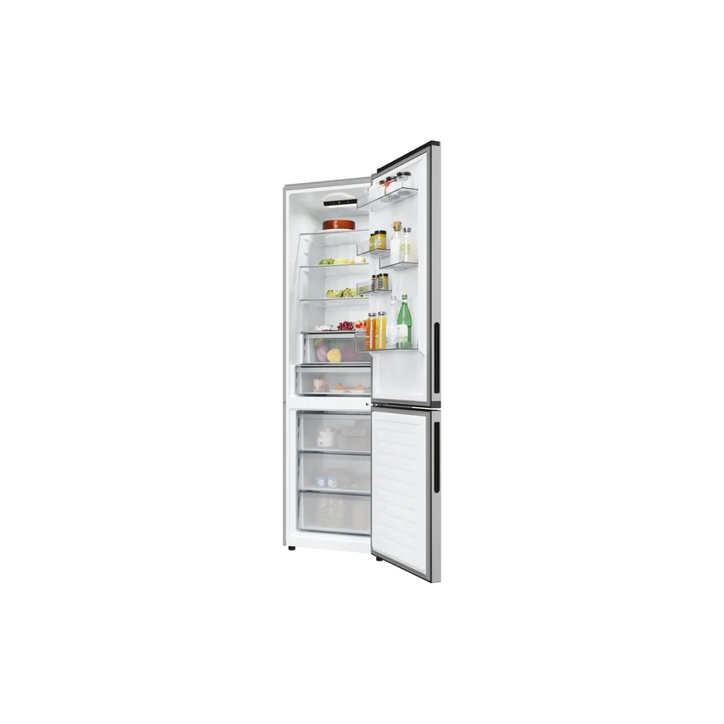 Candy Refrigerator | ECN2CQTEX206 | Energy efficiency class E | Free standing | Combi | Height 205 cm | No Frost system | Fridge