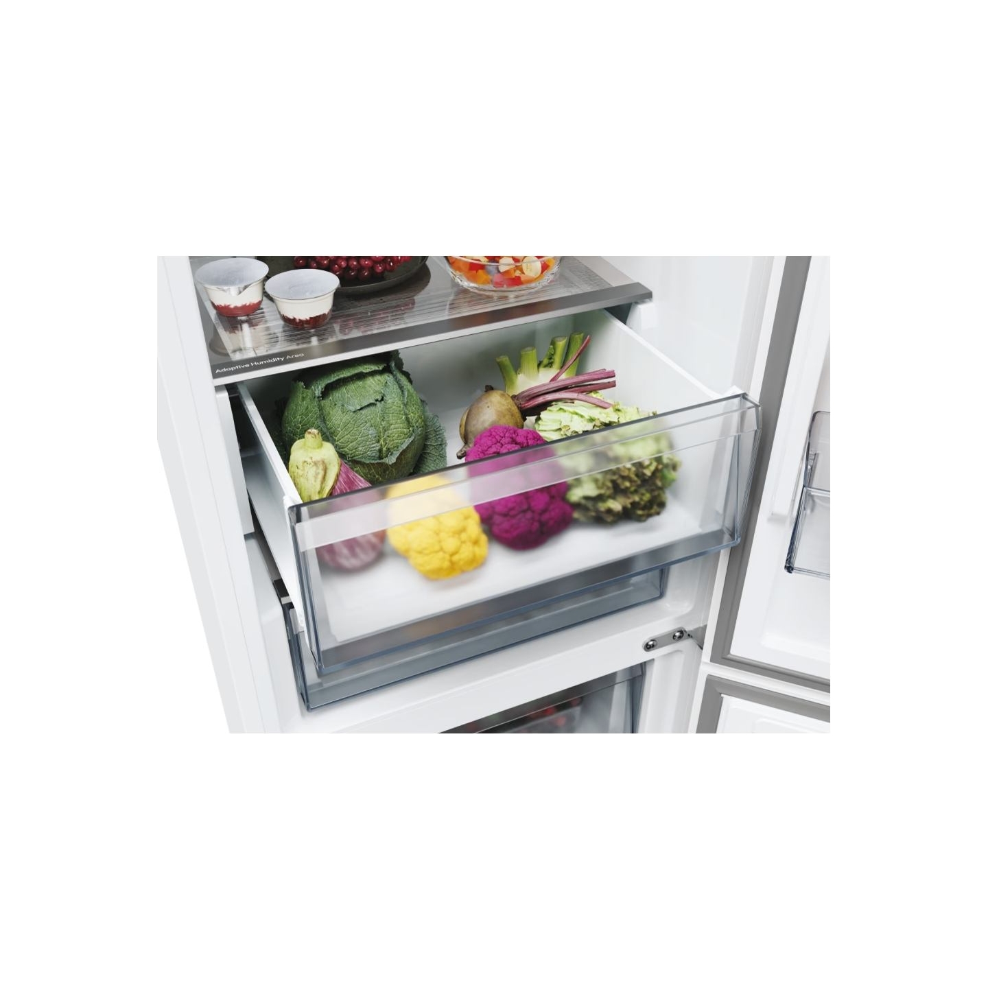 Candy Refrigerator | ECN2CQTEX206 | Energy efficiency class E | Free standing | Combi | Height 205 cm | No Frost system | Fridge