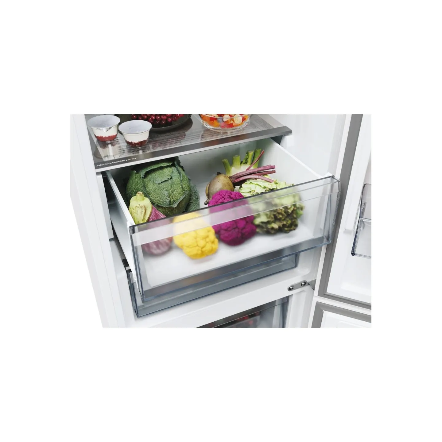 Candy Refrigerator | ECN2CQTEX206 | Energy efficiency class E | Free standing | Combi | Height 205 cm | No Frost system | Fridge