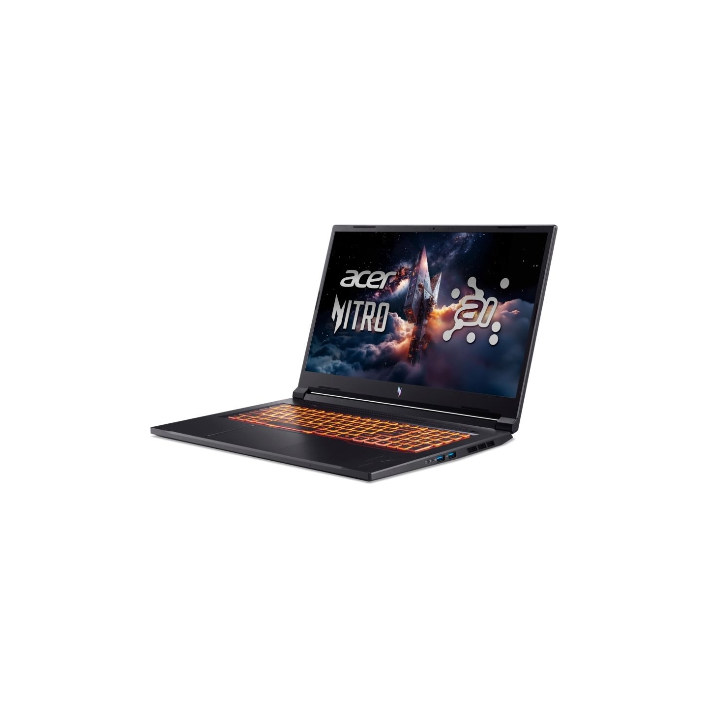 Acer | Nitro V 17 AI ANV17-41-R27Z | Obsidian Black | 17.3 " | IPS | QHD | 2560 x 1440 pixels | AMD Ryzen 7 | 260 | 32 GB | DDR5