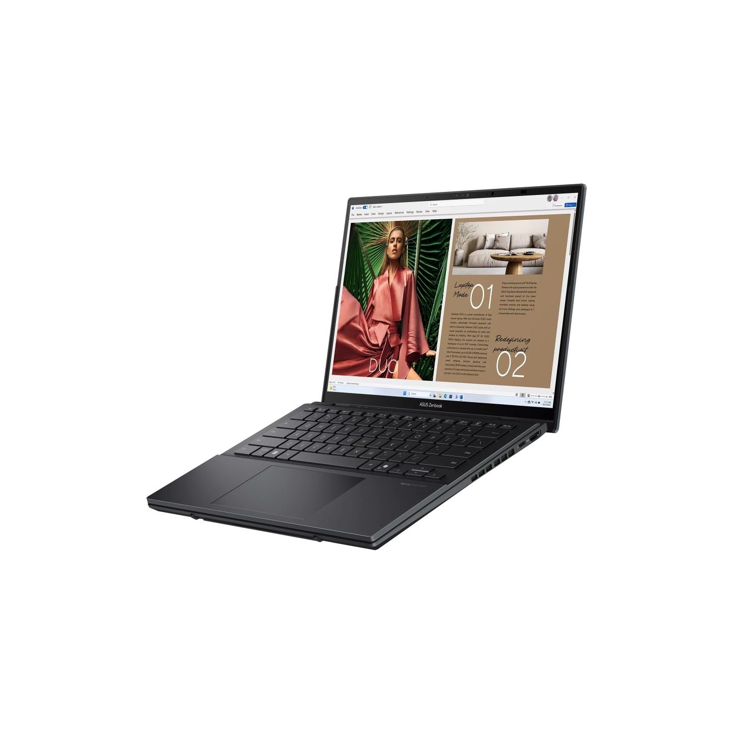 Asus Zenbook Duo UX8406CA-QL358X | Inkwell Gray | 14 " | OLED | Touchscreen | FHD | 1920 x 1200 pixels | 60 Hz | Glossy | Intel 