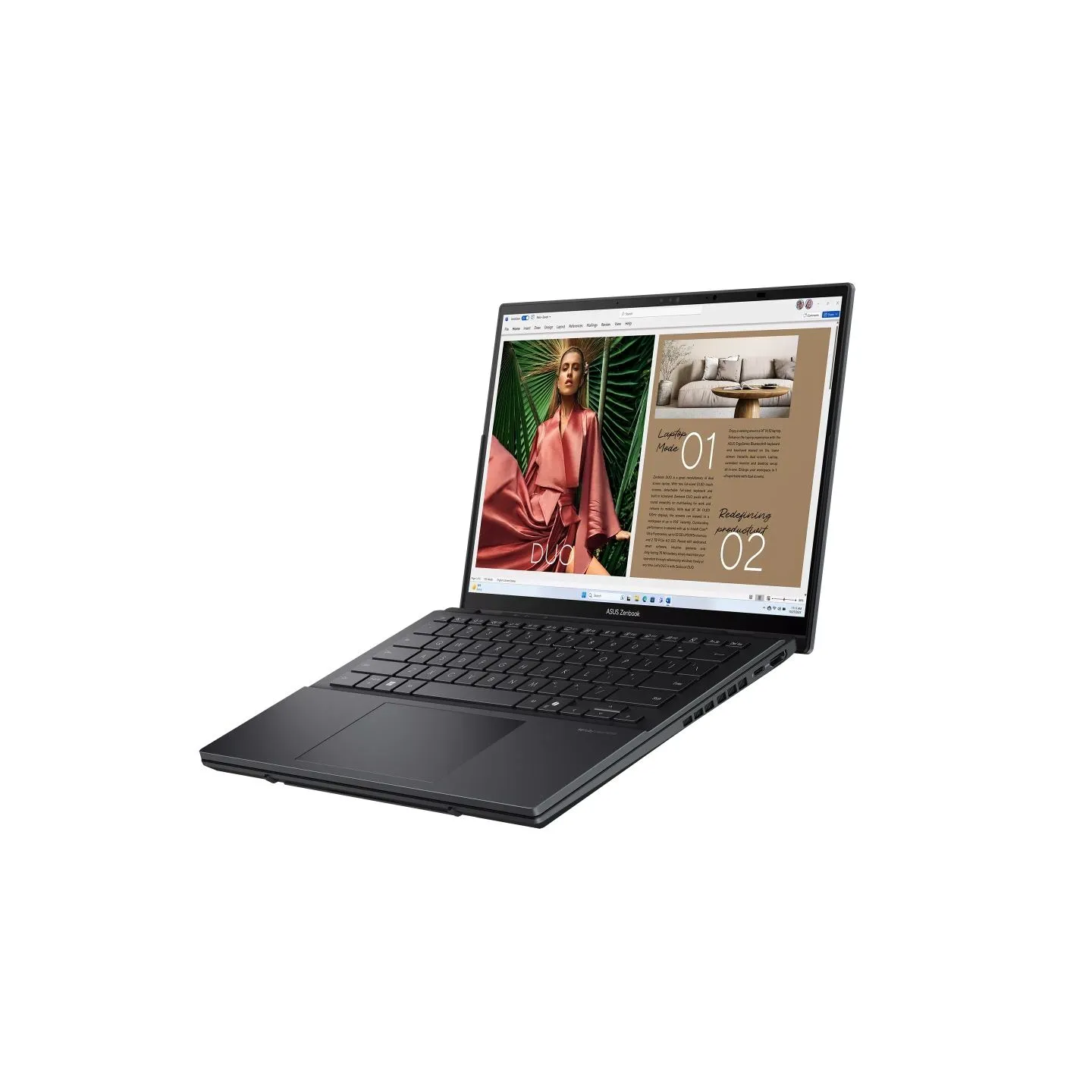 Asus Zenbook Duo UX8406CA-QL358X | Inkwell Gray | 14 " | OLED | Touchscreen | FHD | 1920 x 1200 pixels | 60 Hz | Glossy | Intel 