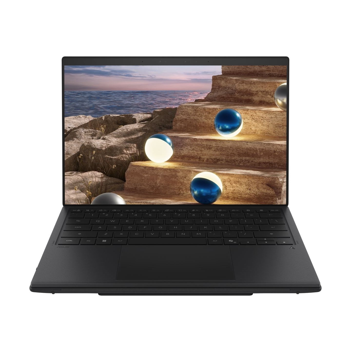 Asus | Zenbook Duo UX8407AA-SN066W | Moher Gray | 14 " | OLED | Touchscreen | 2.8K | 2880 x 1800 pixels | 144 Hz | Anti-Reflecti