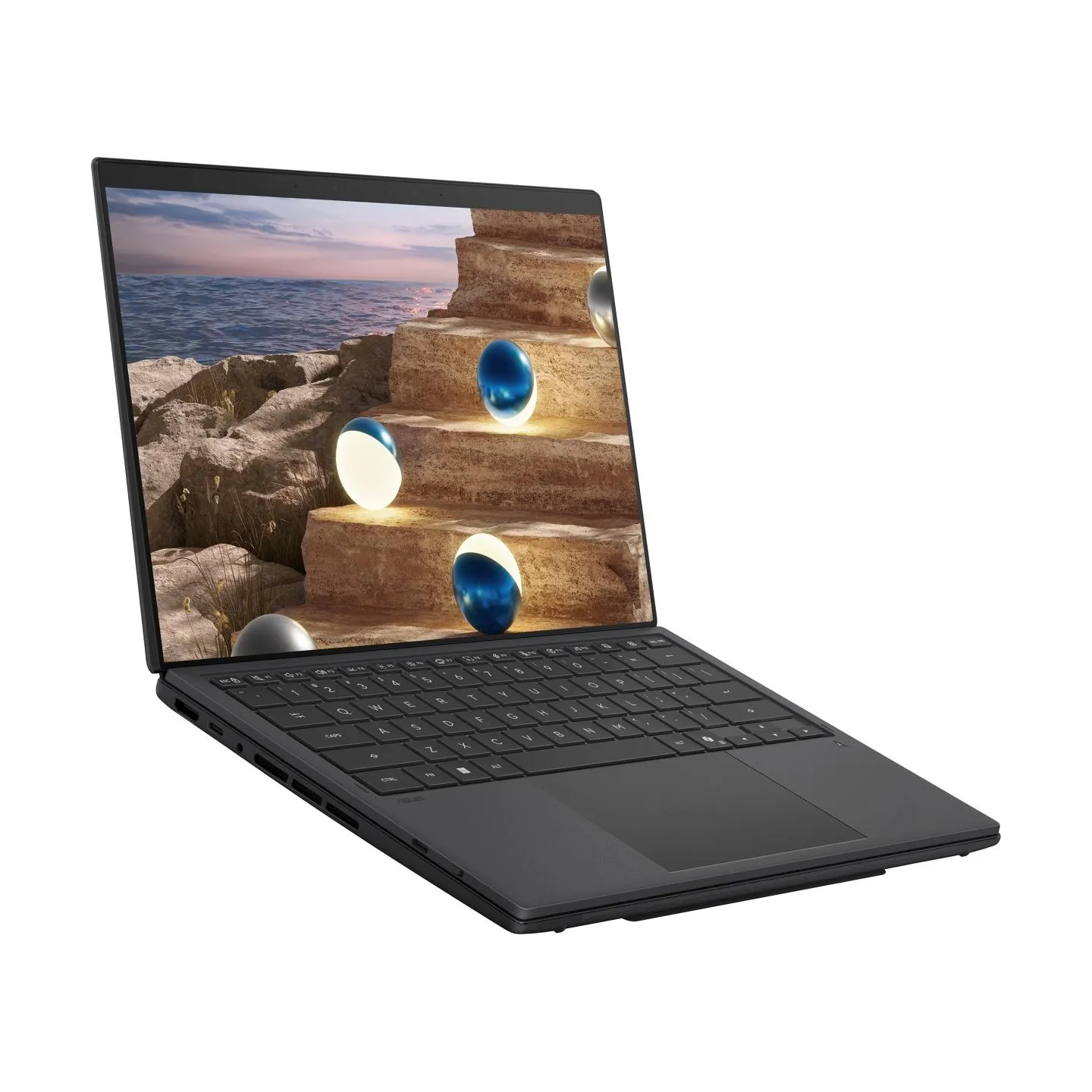 Asus | Zenbook Duo UX8407AA-SN066W | Moher Gray | 14 " | OLED | Touchscreen | 2.8K | 2880 x 1800 pixels | 144 Hz | Anti-Reflecti