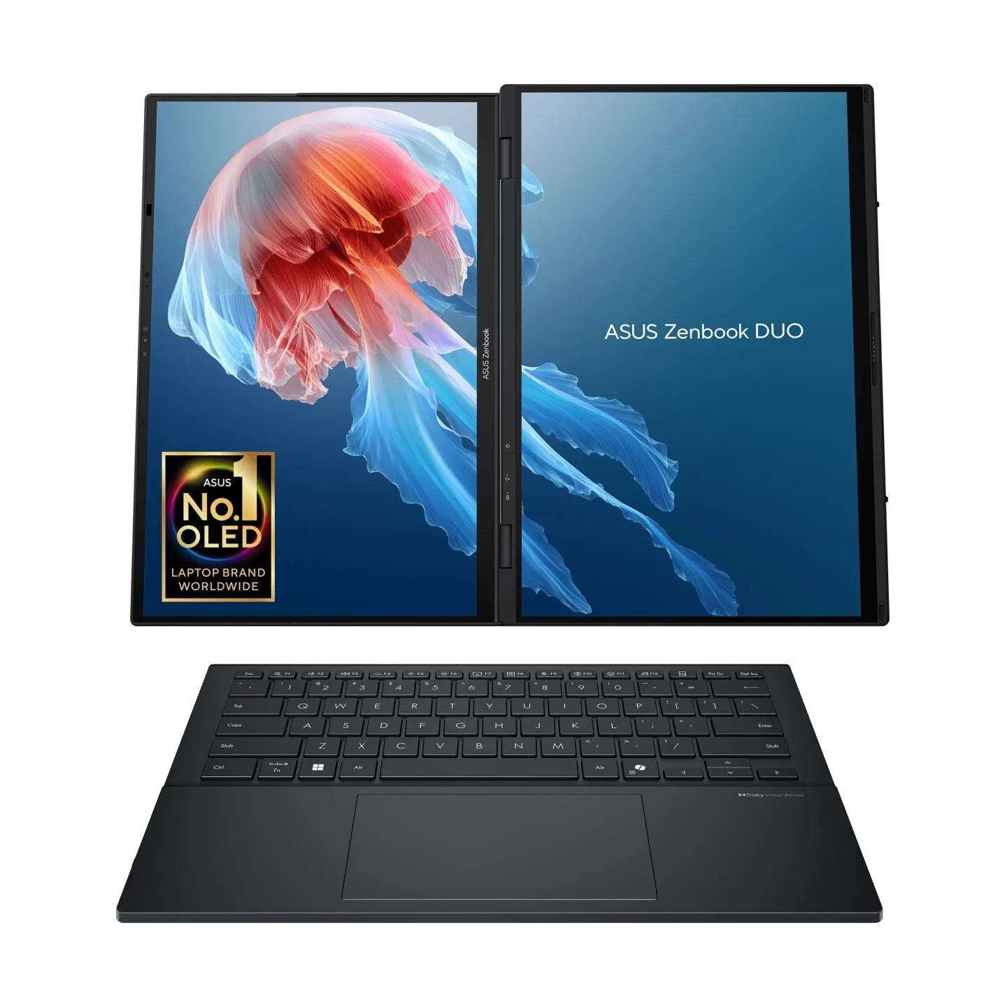 Asus | Zenbook Duo UX8406CA-QL287W | Inkwell Gray | 14 " | OLED | Touchscreen | FHD | 1920 x 1200 pixels | Intel Core Ultra 7 | 