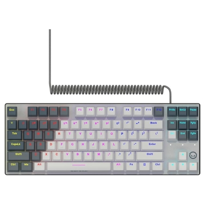 Lorgar Azar 514TKL, Wired RGB mechanical gaming keyboard, white, EN layout