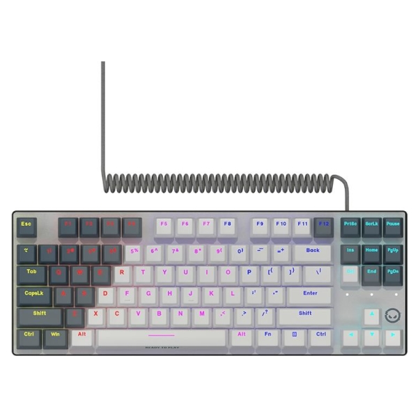 Lorgar Azar 514TKL, Wired RGB mechanical gaming keyboard, white, EN layout