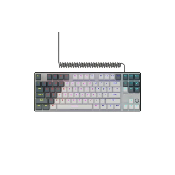 Lorgar Azar 514TKL, Wired RGB mechanical gaming keyboard, white, EN layout