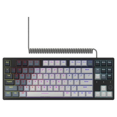 Lorgar Azar 514TKL, Wired RGB mechanical gaming keyboard, white, EN layout