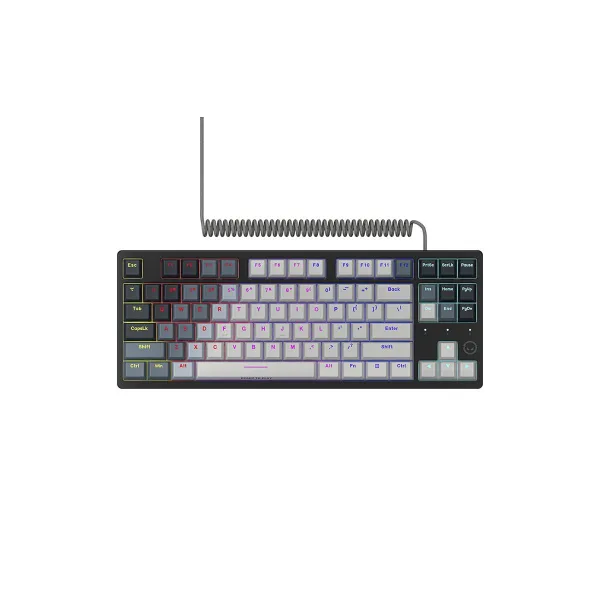 Lorgar Azar 514TKL, Wired RGB mechanical gaming keyboard, white, EN layout