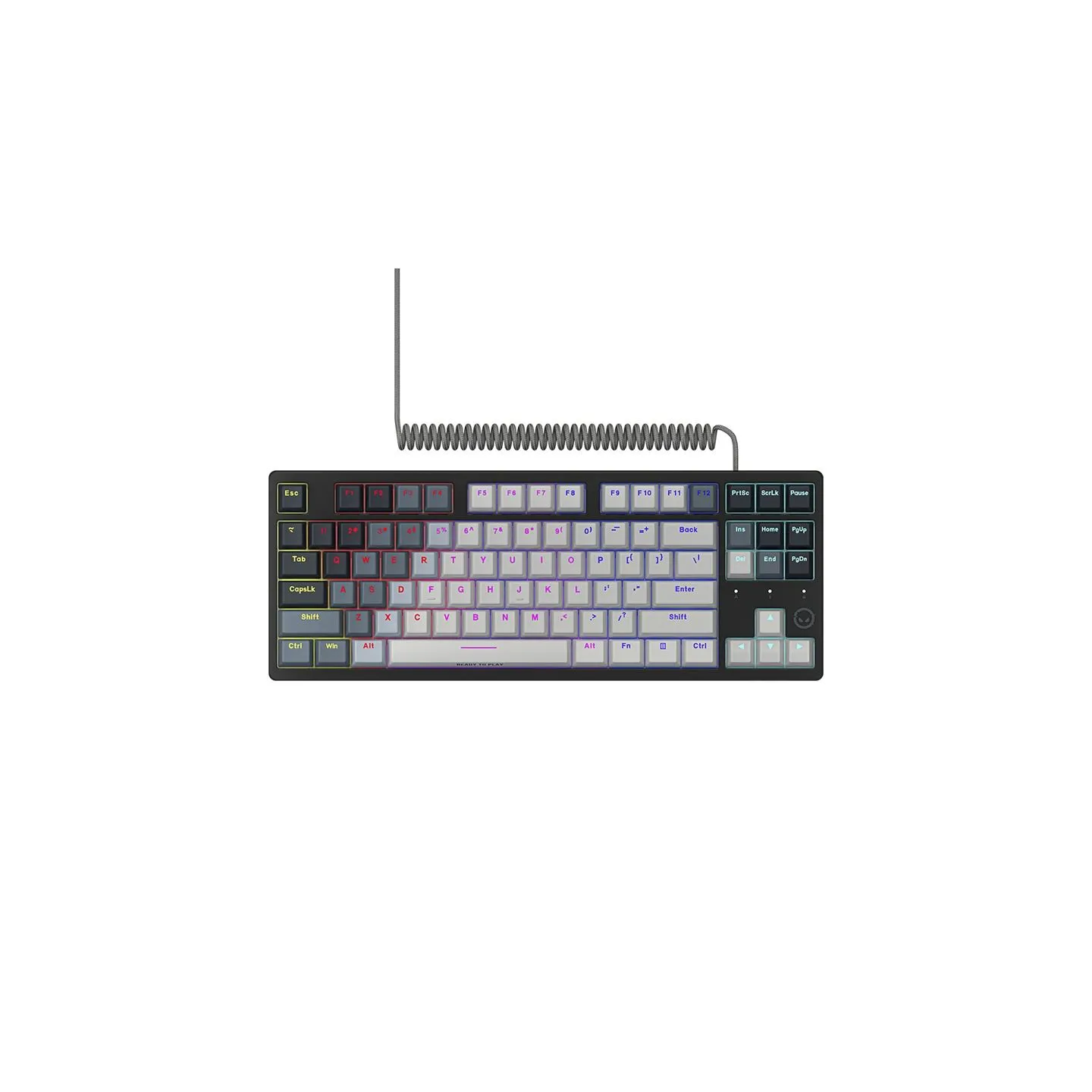 Lorgar Azar 514TKL, Wired RGB mechanical gaming keyboard, white, EN layout