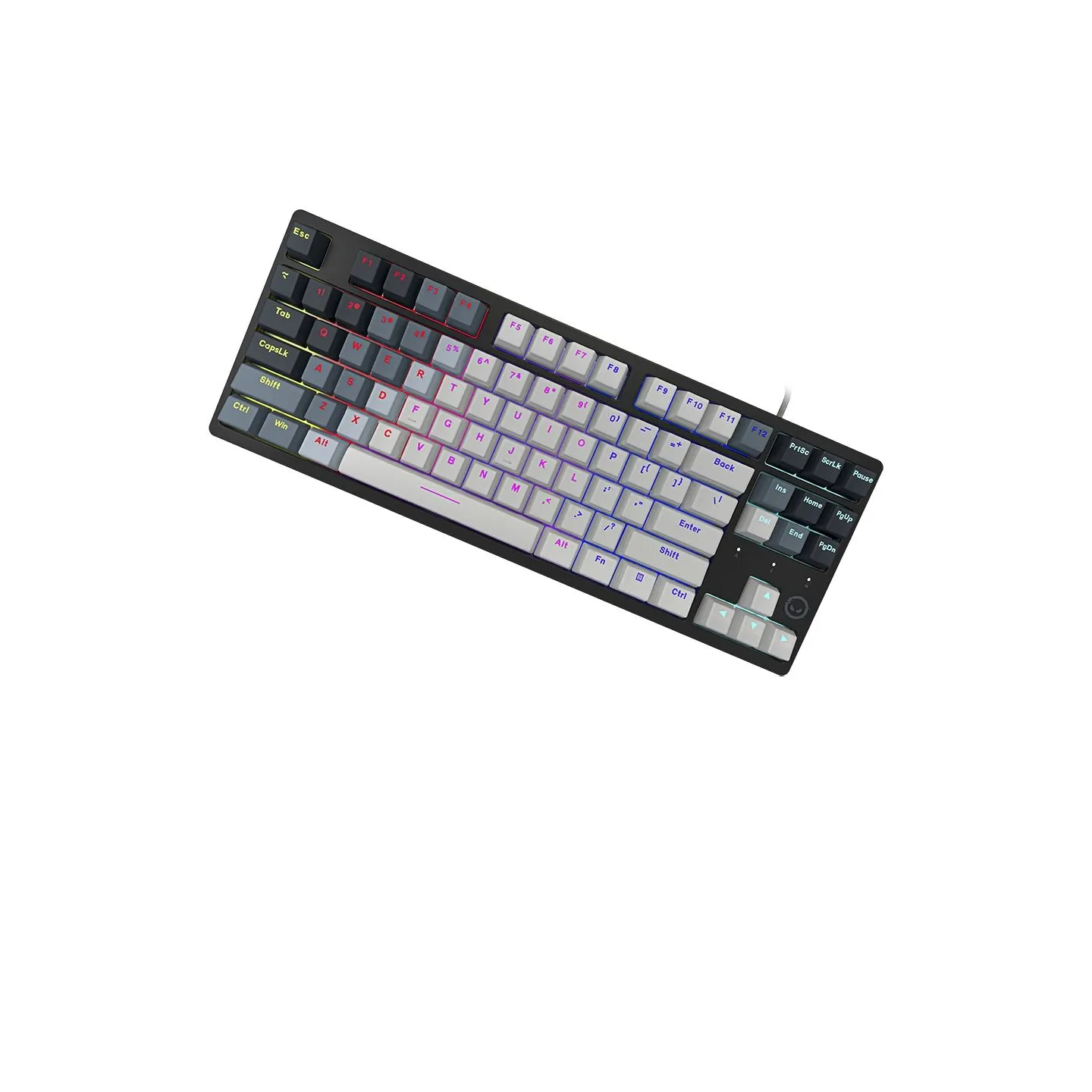 Lorgar Azar 514TKL, Wired RGB mechanical gaming keyboard, white, EN layout
