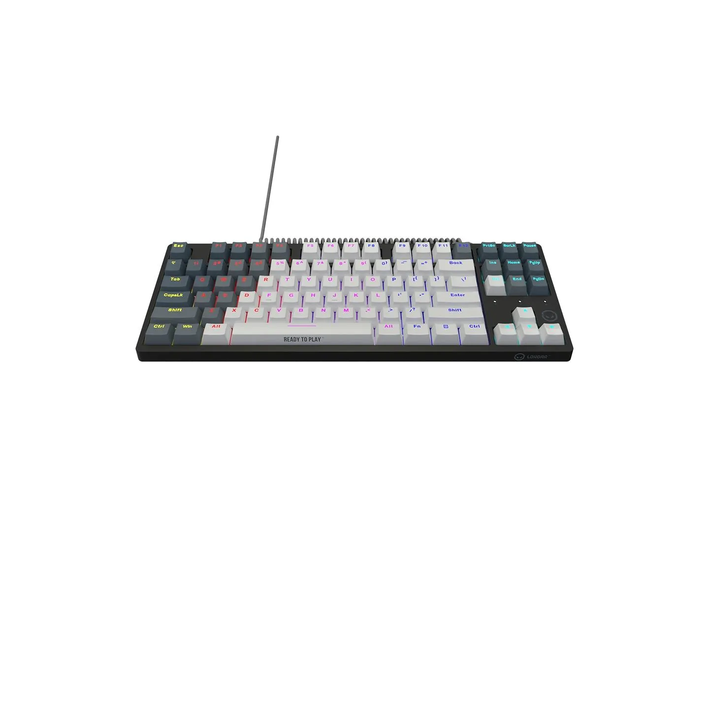Lorgar Azar 514TKL, Wired RGB mechanical gaming keyboard, white, EN layout