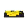 Lorgar KBP7075W, Wireless 75% Mechanical Gaming Keyboard Pro, Black/yellow, EN layout