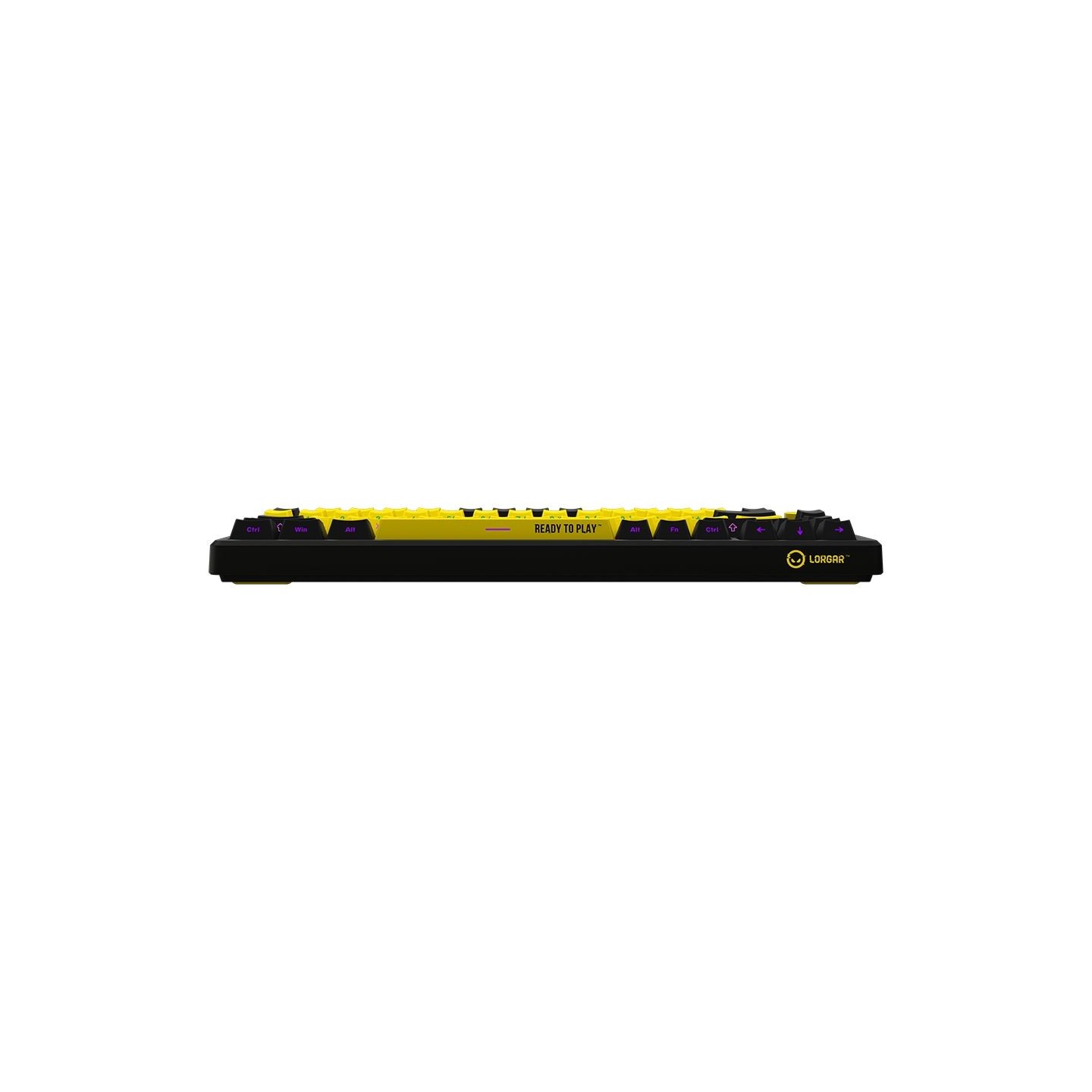 Lorgar KBP7075W, Wireless 75% Mechanical Gaming Keyboard Pro, Black/yellow, EN layout