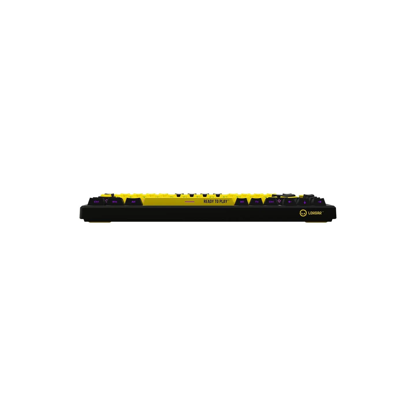 Lorgar KBP7075W, Wireless 75% Mechanical Gaming Keyboard Pro, Black/yellow, EN layout