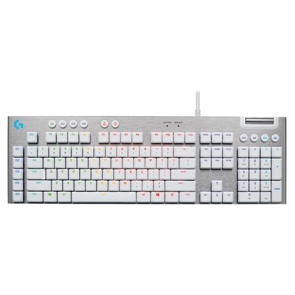 Logitech G815 LIGHTSPEED RGB Mechanical Gaming Keyboard – GL Tactile - WHITE - PAN - USB - NORDIC-613 - TACTILE SWITCH