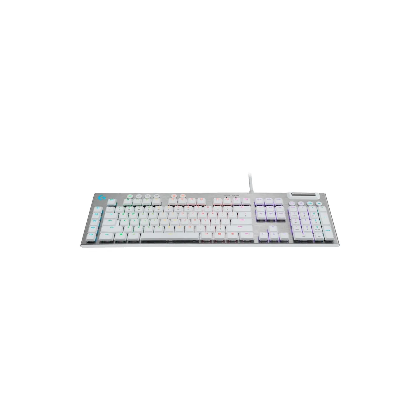 Logitech G815 LIGHTSPEED RGB Mechanical Gaming Keyboard – GL Tactile - WHITE - PAN - USB - NORDIC-613 - TACTILE SWITCH