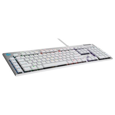 Logitech G815 LIGHTSPEED RGB Mechanical Gaming Keyboard – GL Tactile - WHITE - PAN - USB - NORDIC-613 - TACTILE SWITCH
