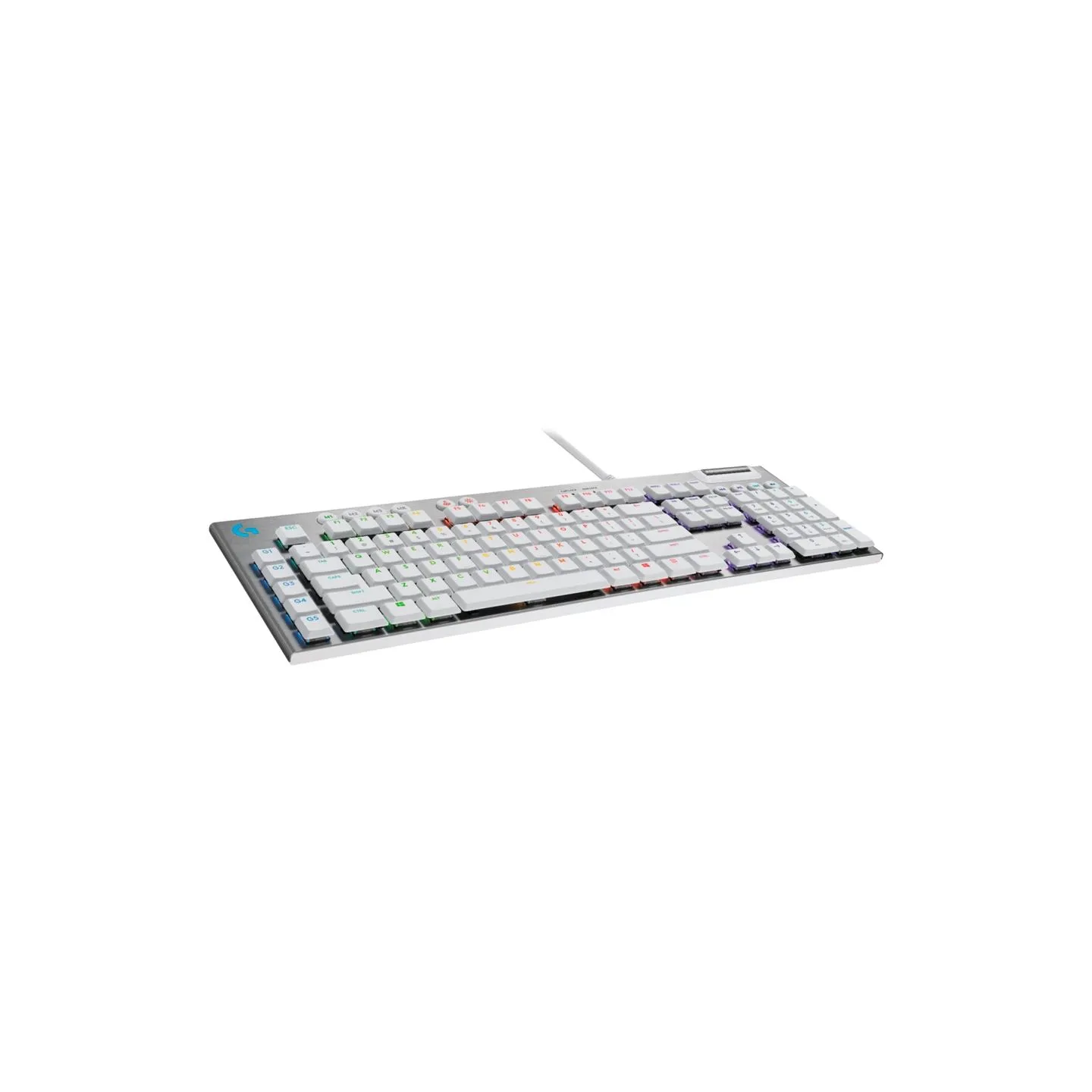 Logitech G815 LIGHTSPEED RGB Mechanical Gaming Keyboard – GL Tactile - WHITE - PAN - USB - NORDIC-613 - TACTILE SWITCH