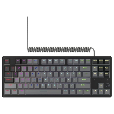 Lorgar Azar 514TKL, Wired RGB mechanical gaming keyboard, black, EN layout