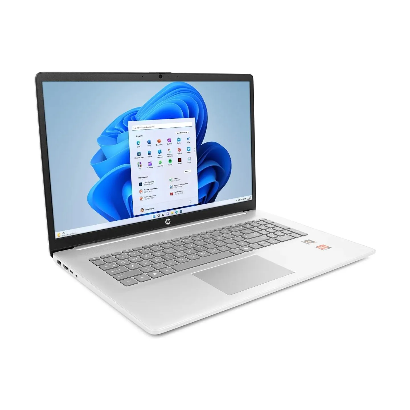 HP 17 | 17-cp2216nw | Silver | 17.3 " | IPS | 1920 x 1080 pixels | AMD Ryzen 5 | 7520U | 16 GB | LPDDR5 | Solid-state drive capa