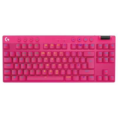 Logitech G PRO X TKL LIGHTSPEED Mechanical Gaming Keyboard - MAGENTA - US INT'l - TACTILE