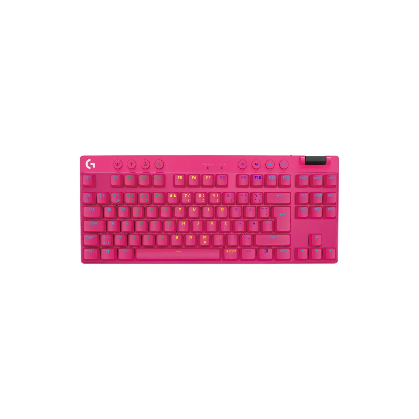 Logitech G PRO X TKL LIGHTSPEED Mechanical Gaming Keyboard - MAGENTA - US INT'l - TACTILE