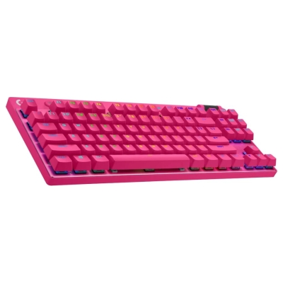 Logitech G PRO X TKL LIGHTSPEED Mechanical Gaming Keyboard - MAGENTA - US INT'l - TACTILE