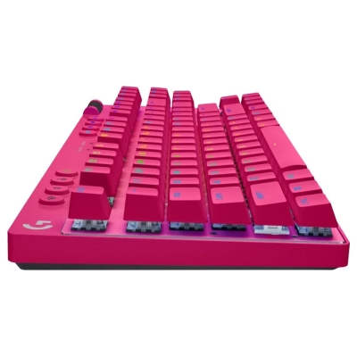 Logitech G PRO X TKL LIGHTSPEED Mechanical Gaming Keyboard - MAGENTA - US INT'l - TACTILE