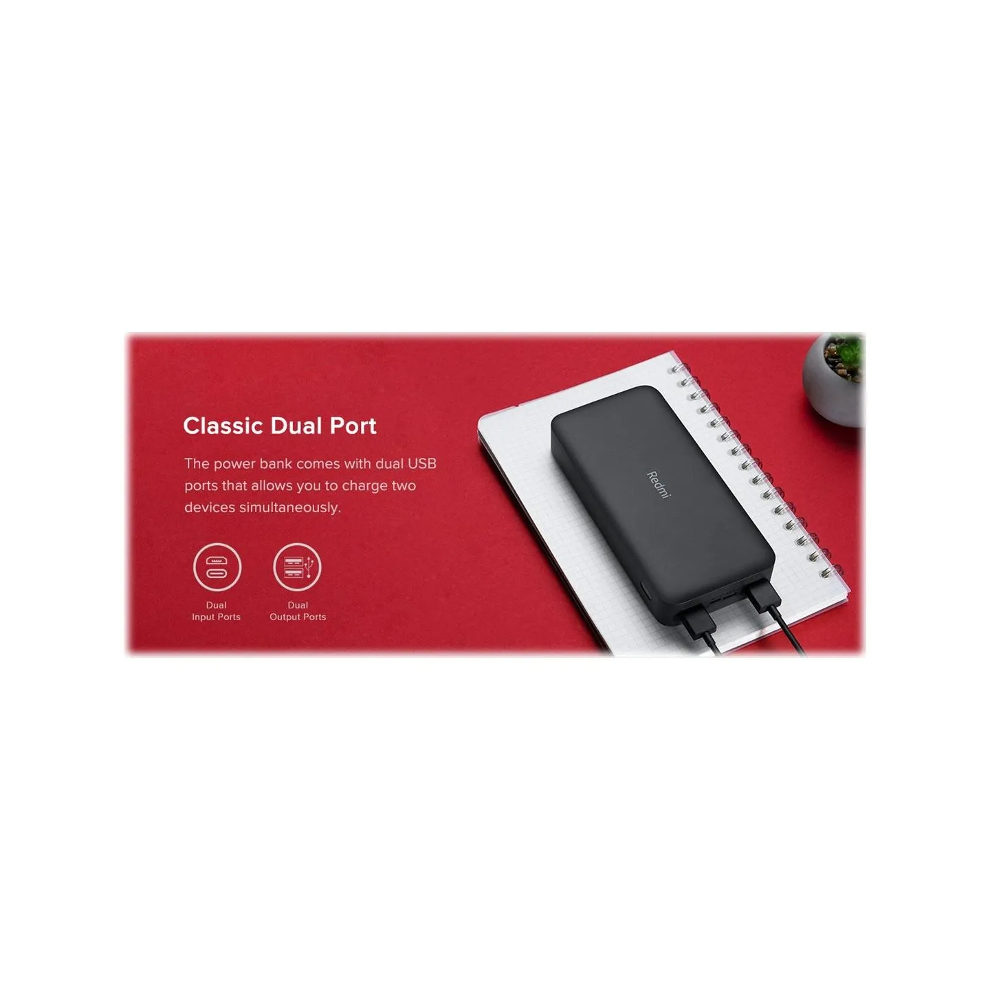 Xiaomi | Redmi Fast Charge Power Bank | 20000 mAh | Black