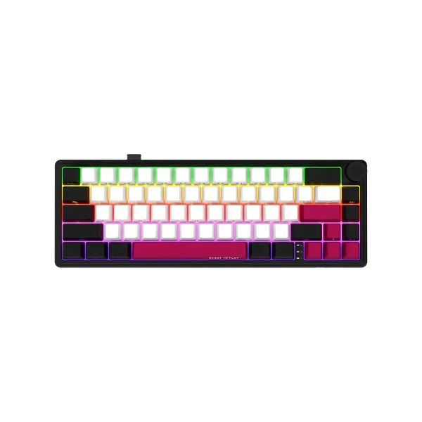 Lorgar KBP70MW, Wireless 65% Mechanical Gaming Keyboard Pro, Black/red, EN layout