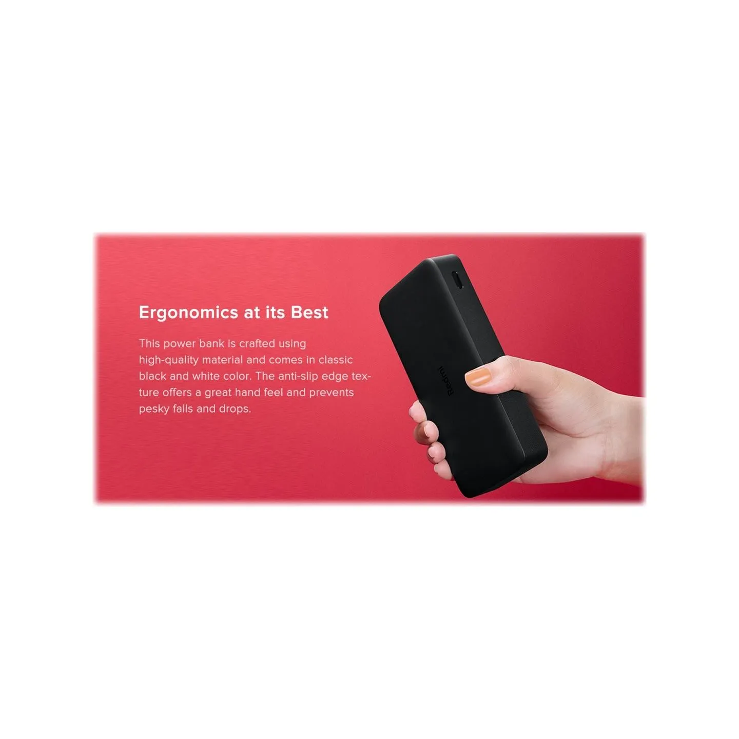 Xiaomi | Redmi Fast Charge Power Bank | 20000 mAh | Black