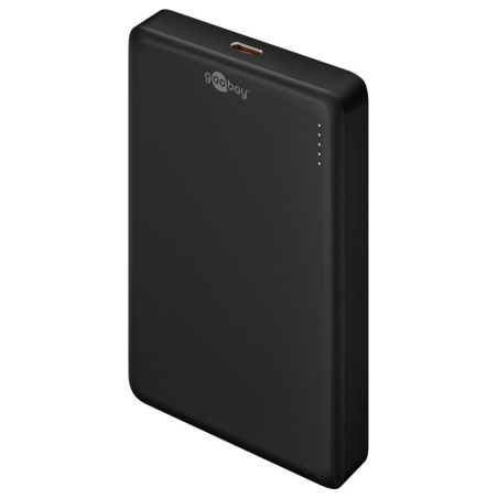 Goobay Magnetic Wireless Power Bank | 70183 | 10000 mAh | USB-C | Black