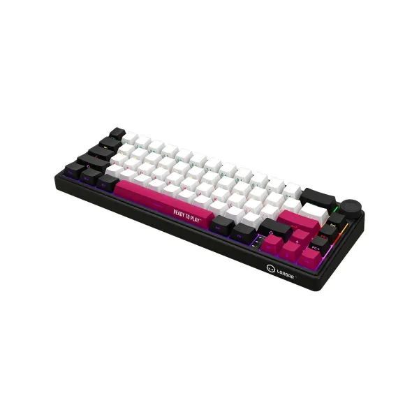 Lorgar KBP70MW, Wireless 65% Mechanical Gaming Keyboard Pro, Black/red, EN layout