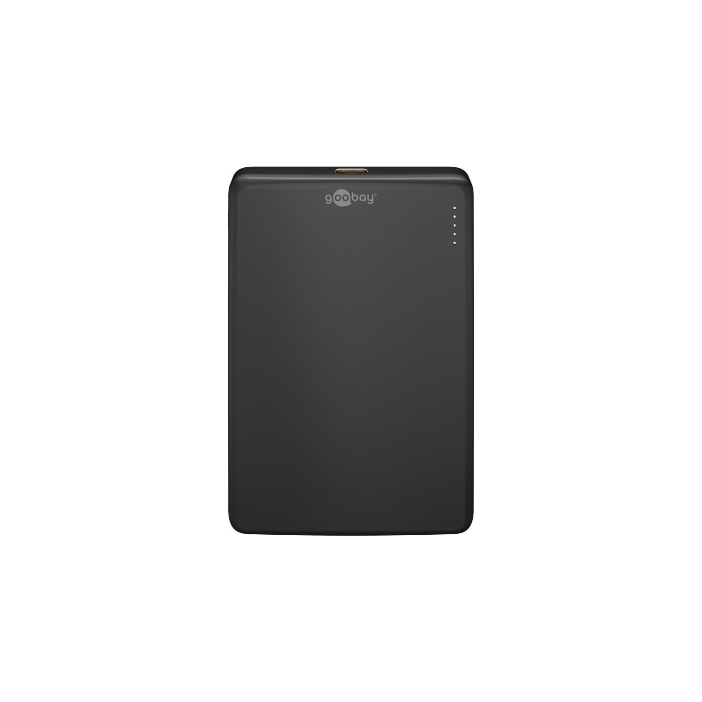 Goobay Magnetic Wireless Power Bank | 70182 | 5000 mAh | USB-C | Black