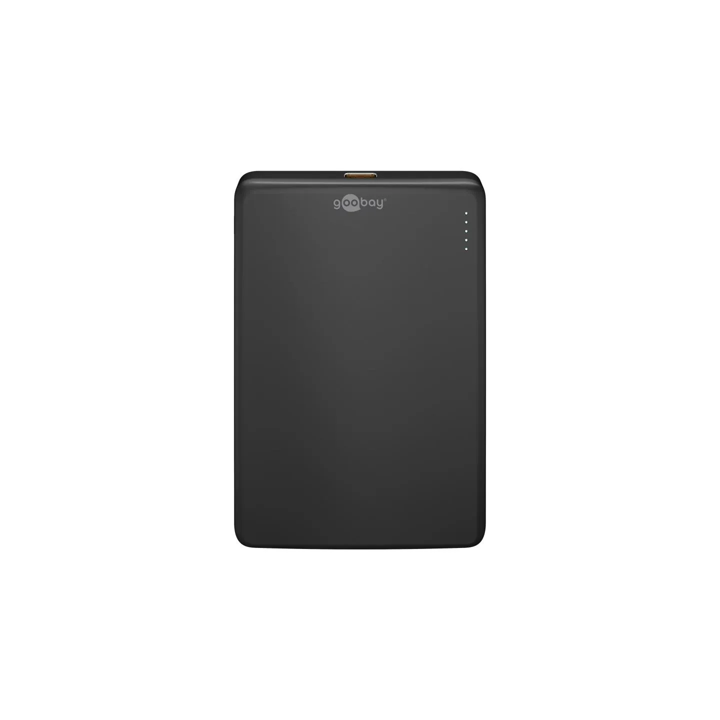 Goobay Magnetic Wireless Power Bank | 70182 | 5000 mAh | USB-C | Black
