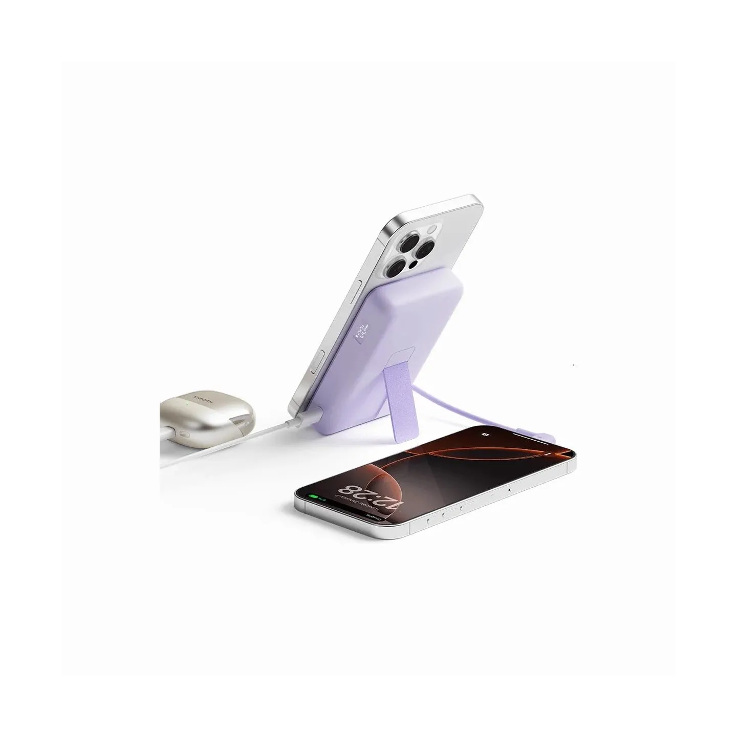 Xiaomi Magnetic Power Bank 10000 with Built-in | 10000 mAh | Purple