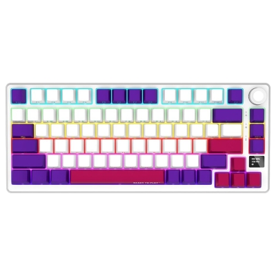 Lorgar KBP7075W, Wireless 75% Mechanical Gaming Keyboard Pro, White, EN layout