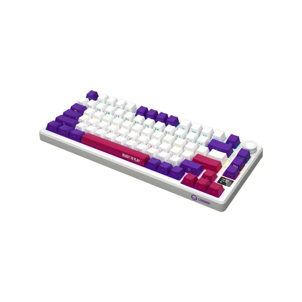 Lorgar KBP7075W, Wireless 75% Mechanical Gaming Keyboard Pro, White, EN layout