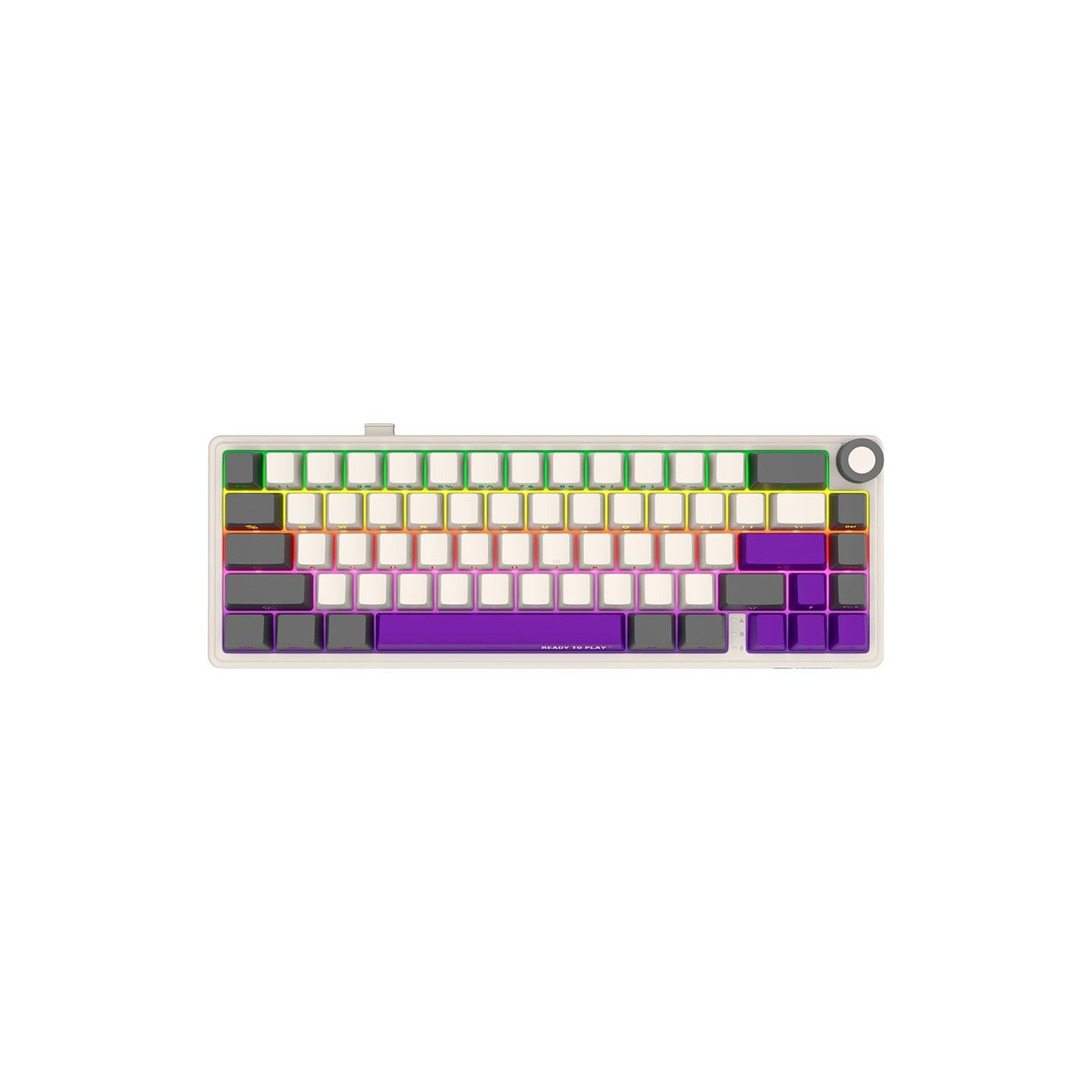 Lorgar KBP70MW, Wireless 65% Mechanical Gaming Keyboard Pro, Beige, EN layout