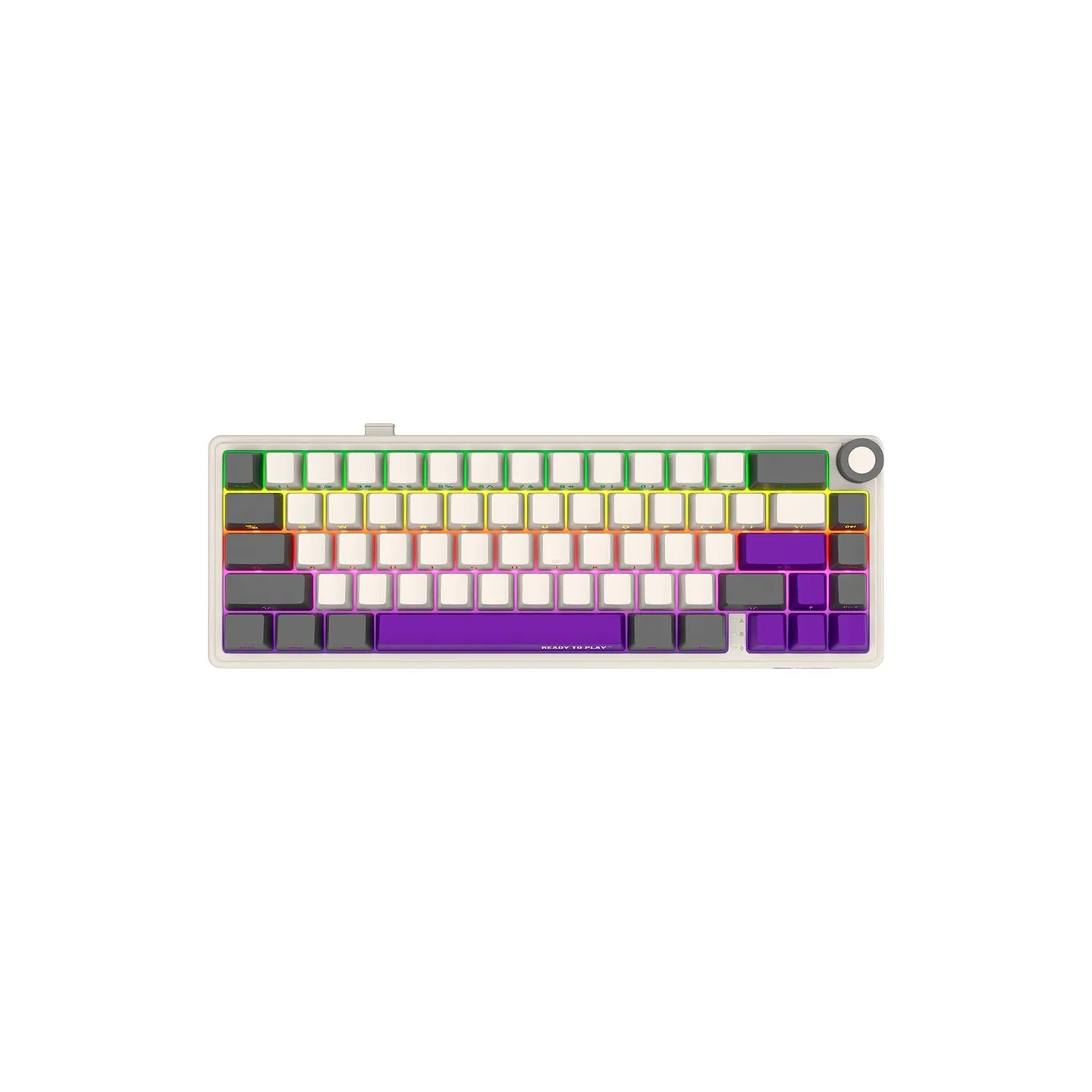 Lorgar KBP70MW, Wireless 65% Mechanical Gaming Keyboard Pro, Beige, EN layout