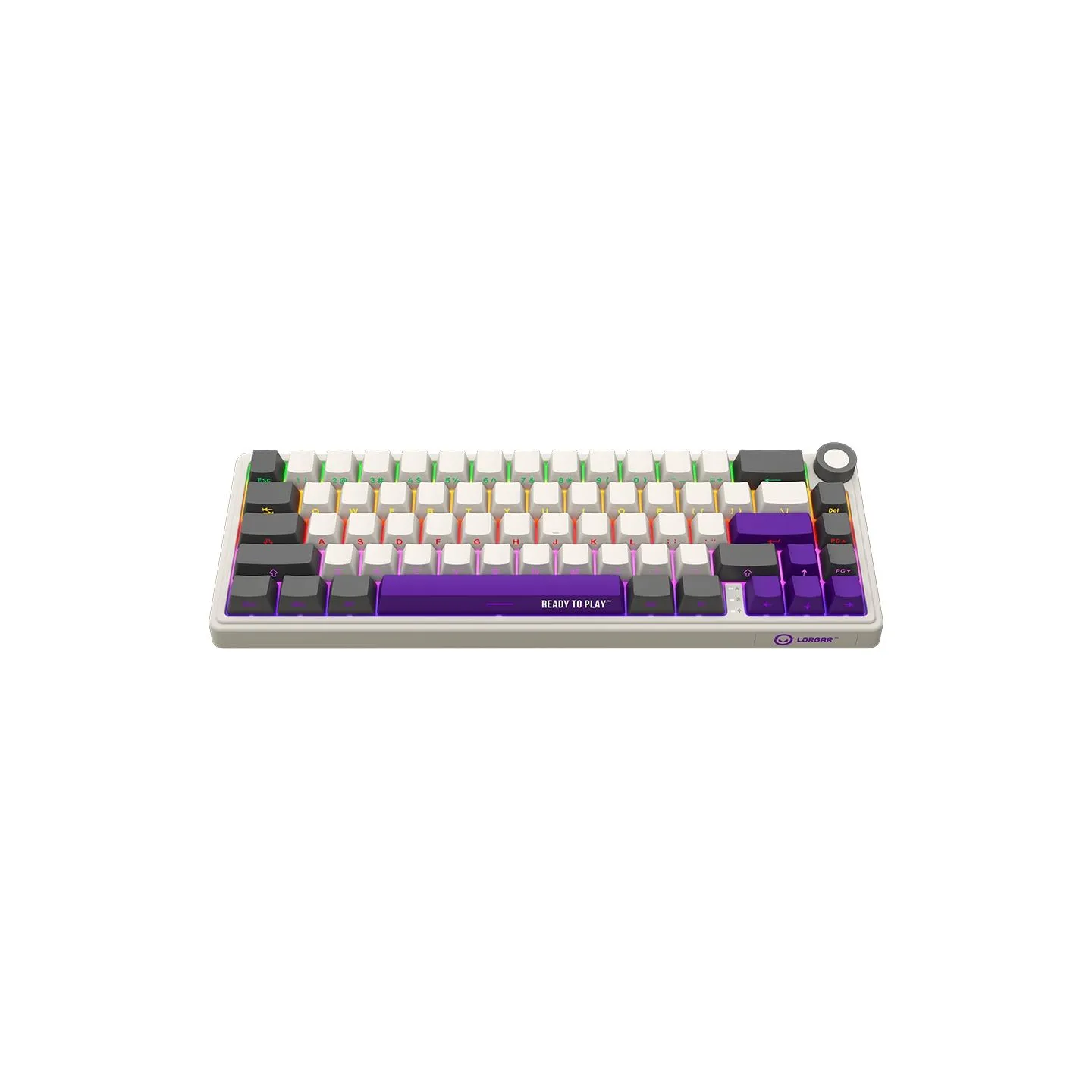 Lorgar KBP70MW, Wireless 65% Mechanical Gaming Keyboard Pro, Beige, EN layout