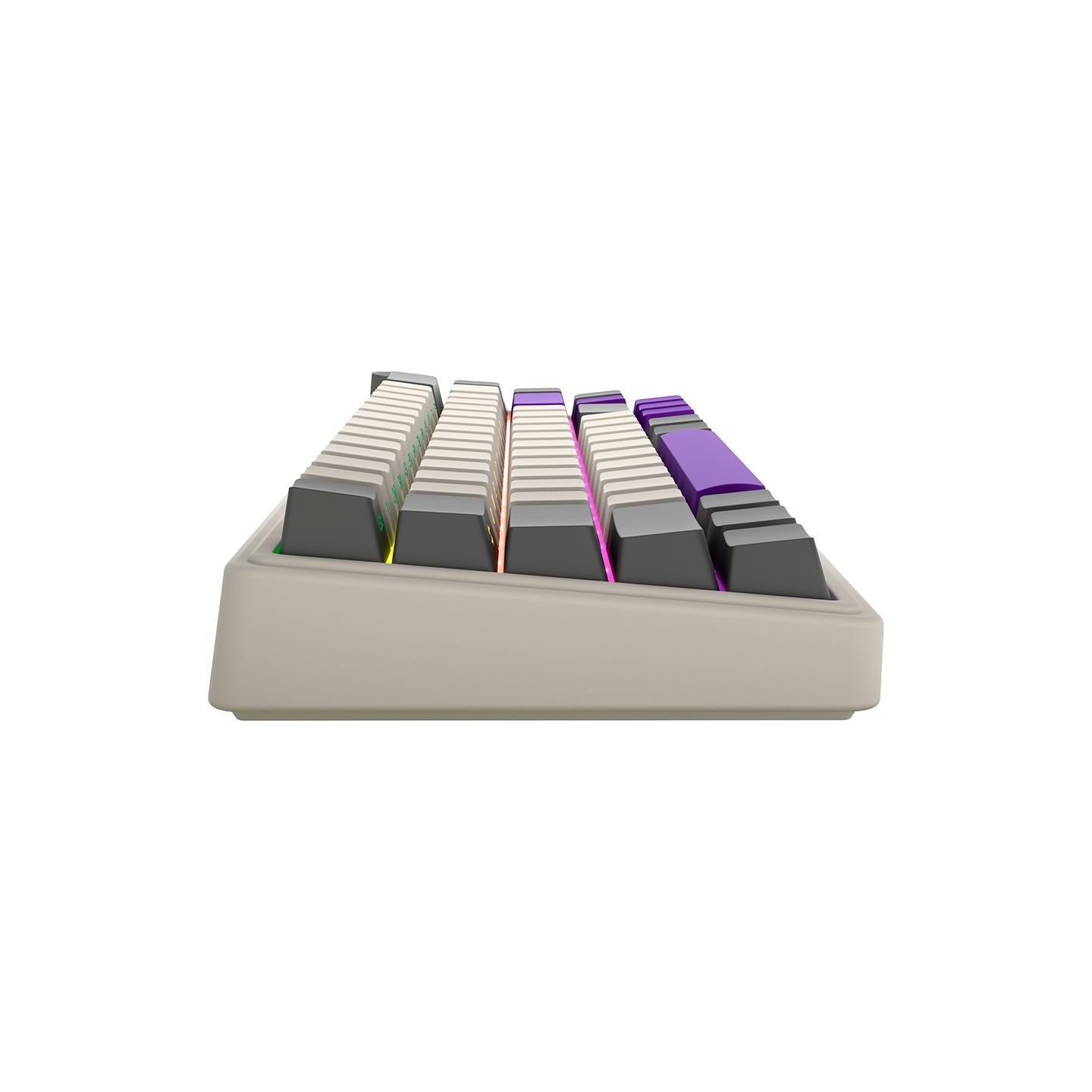 Lorgar KBP70MW, Wireless 65% Mechanical Gaming Keyboard Pro, Beige, EN layout