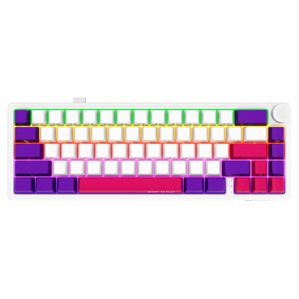 Lorgar KBP70MW, Wireless 65% Mechanical Gaming Keyboard Pro, White, EN layout