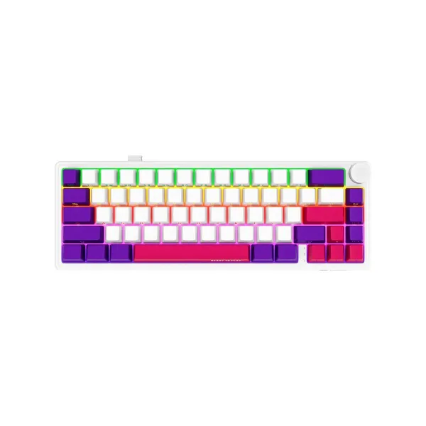Lorgar KBP70MW, Wireless 65% Mechanical Gaming Keyboard Pro, White, EN layout