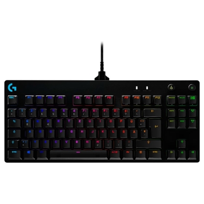 Logitech G PRO TKL Corded Mechanical Gaming Keyboard - BLACK - US INT'L - USB - CLICKY