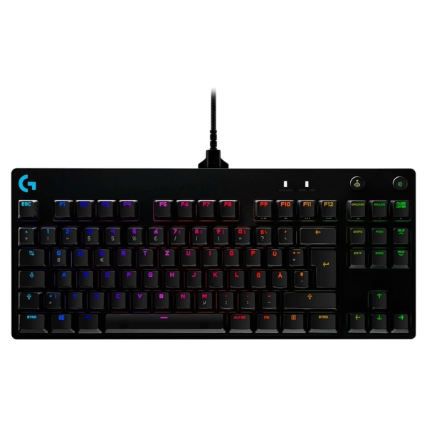 Logitech G PRO TKL Corded Mechanical Gaming Keyboard - BLACK - US INT'L - USB - CLICKY
